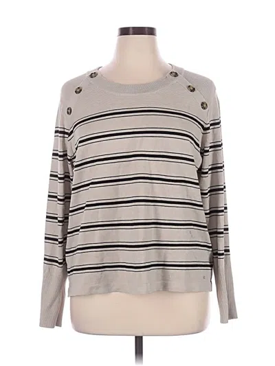Pre-owned Liz Claiborne Pullover Sweater In Gray