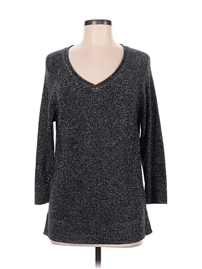 Pre-owned Liz Claiborne Pullover Sweater In Gray