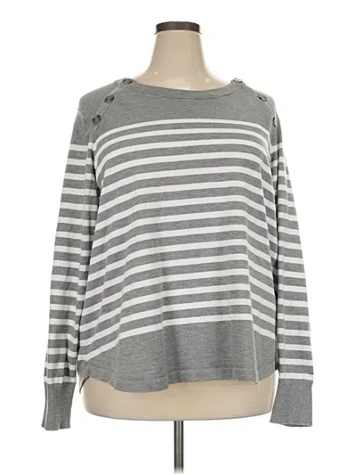 Pre-owned Liz Claiborne Pullover Sweater In Gray