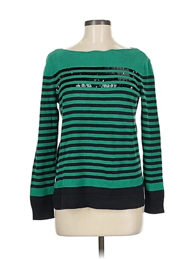 Pre-owned Liz Claiborne Pullover Sweater In Green