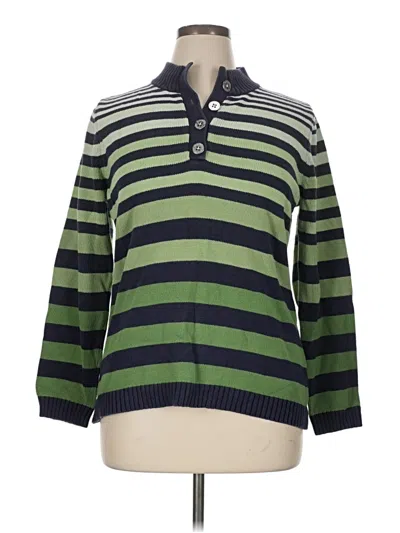 Pre-owned Liz Claiborne Pullover Sweater In Green