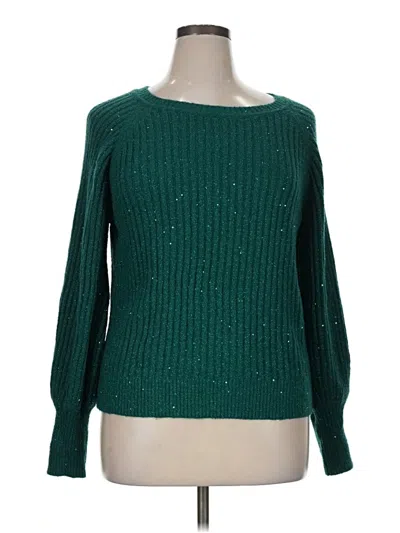 Pre-owned Liz Claiborne Pullover Sweater In Green