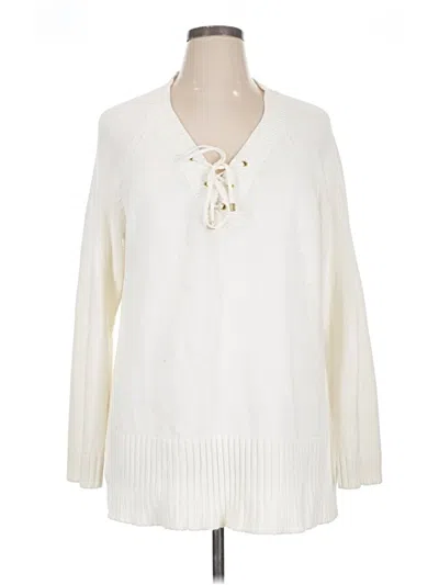 Pre-owned Liz Claiborne Pullover Sweater In Ivory