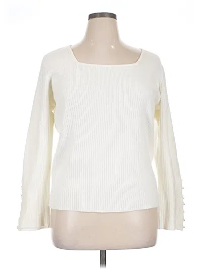 Pre-owned Liz Claiborne Pullover Sweater In Ivory