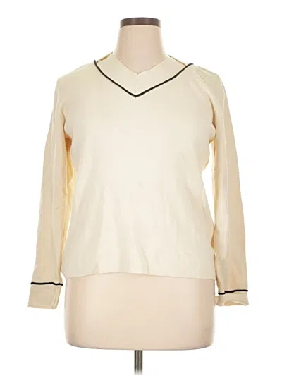 Pre-owned Liz Claiborne Pullover Sweater In Ivory