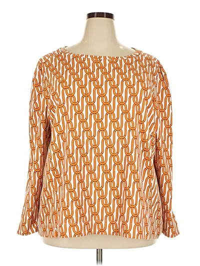 Pre-owned Liz Claiborne Pullover Sweater In Orange