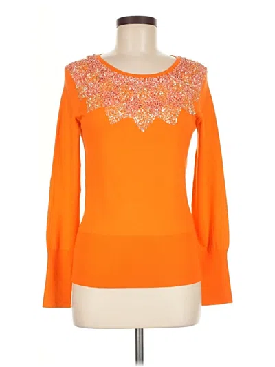 Pre-owned Liz Claiborne Pullover Sweater In Orange