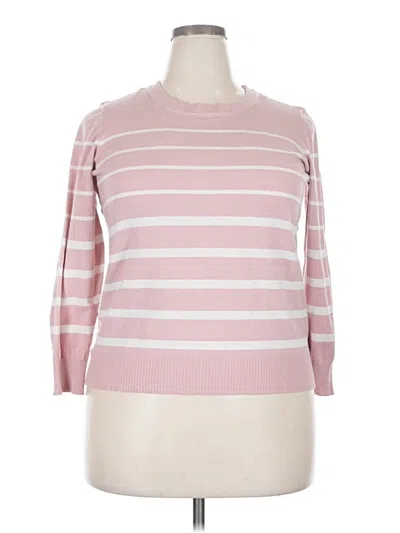 Pre-owned Liz Claiborne Pullover Sweater In Pink