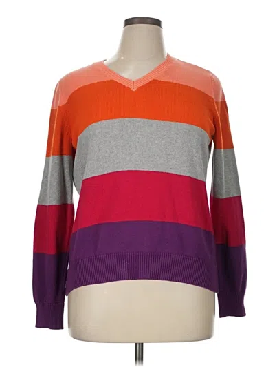 Pre-owned Liz Claiborne Pullover Sweater In Purple