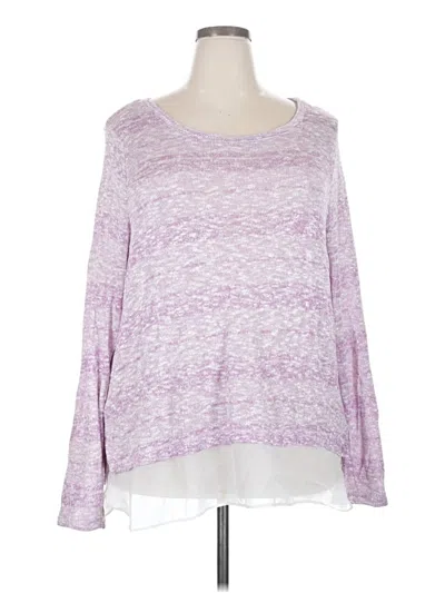 Pre-owned Liz Claiborne Pullover Sweater In Purple