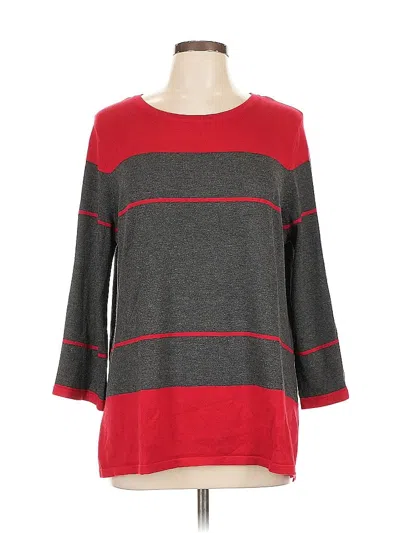 Pre-owned Liz Claiborne Pullover Sweater In Red