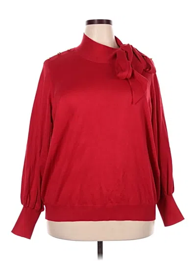 Pre-owned Liz Claiborne Pullover Sweater In Red