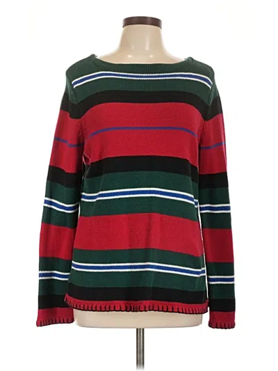 Pre-owned Liz Claiborne Pullover Sweater In Red