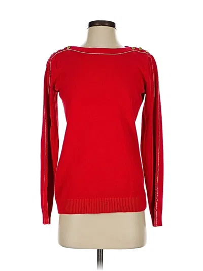 Pre-owned Liz Claiborne Pullover Sweater In Red
