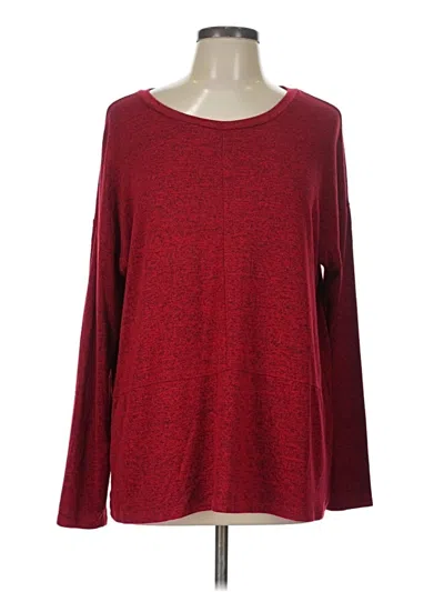Pre-owned Liz Claiborne Pullover Sweater In Red