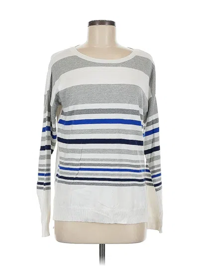 Pre-owned Liz Claiborne Pullover Sweater In Silver