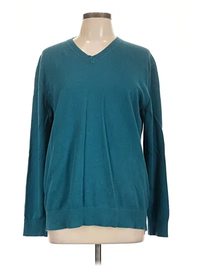 Pre-owned Liz Claiborne Pullover Sweater In Teal