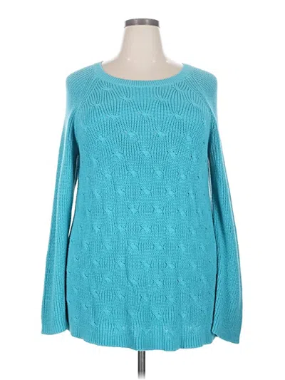 Pre-owned Liz Claiborne Pullover Sweater In Teal