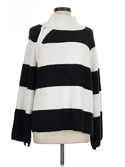 Pre-owned Liz Claiborne Pullover Sweater In White