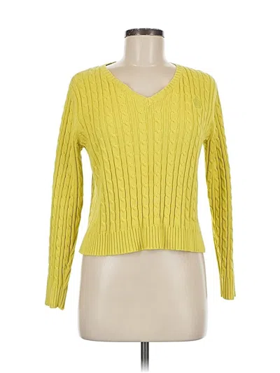 Pre-owned Liz Claiborne Pullover Sweater In Yellow