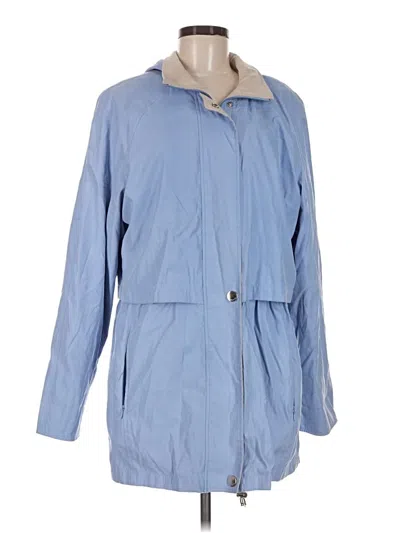 Pre-owned Liz Claiborne Raincoat In Blue