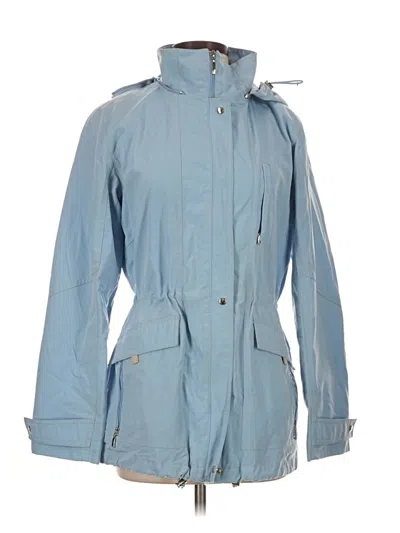Pre-owned Liz Claiborne Raincoat In Blue