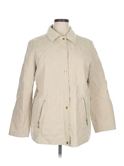 Pre-owned Liz Claiborne Raincoat In White