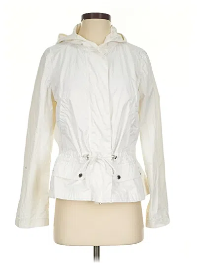 Pre-owned Liz Claiborne Raincoat In White