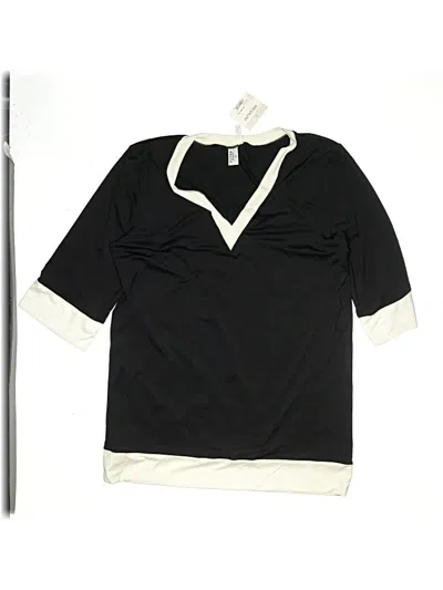 Pre-owned Liz Claiborne Rash Guard In Black