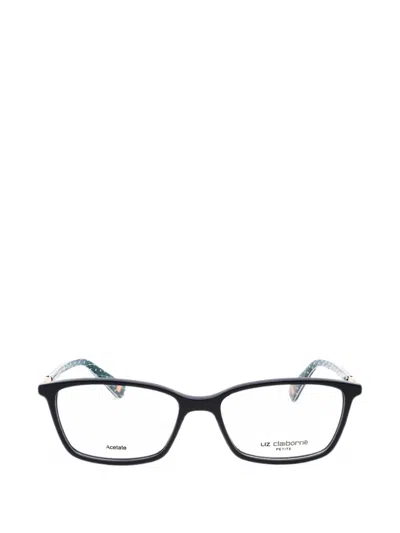 Liz Claiborne Rectangle-frame Glasses In Black