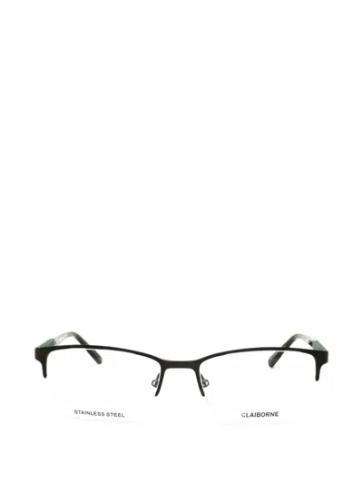 Liz Claiborne Rectangle-frame Glasses In Black