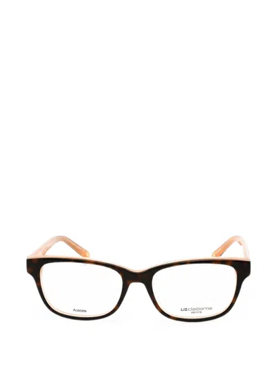 Liz Claiborne Rectangle-frame Glasses In Black