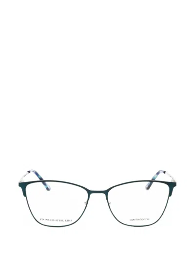 Liz Claiborne Rectangle-frame Glasses In Blue