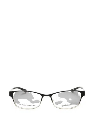 Liz Claiborne Rectangle-frame Glasses In Black