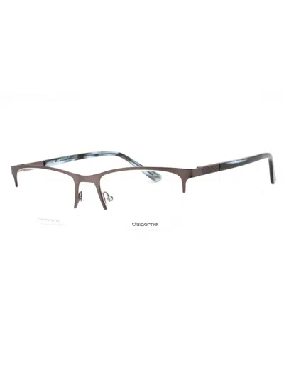 Liz Claiborne Rectangular Metal Eyeglasses For Men - Cb 252 Model In Brown