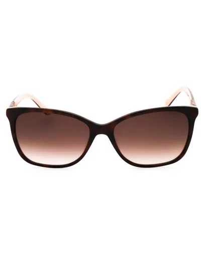 Liz Claiborne Rectangular Women's Sunglasses In Brown