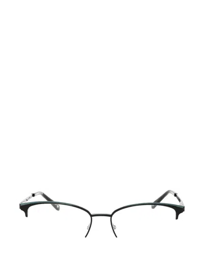 Liz Claiborne Round-frame Glasses In Black