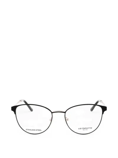 Liz Claiborne Round-frame Glasses In Black