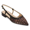Liz Claiborne Samson Womens Pointed Closed Toe Ballet Flats In Brown