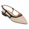 Liz Claiborne Samson Womens Pointed Closed Toe Ballet Flats In Neutral