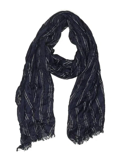 Pre-owned Liz Claiborne Scarf In Blue