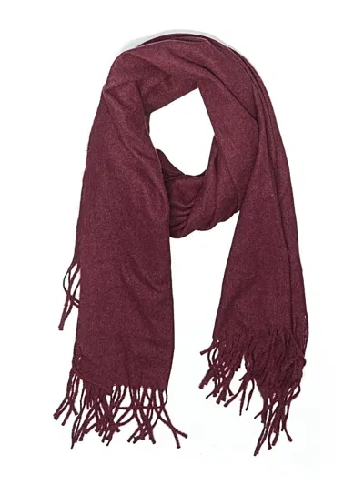 Pre-owned Liz Claiborne Scarf In Burgundy