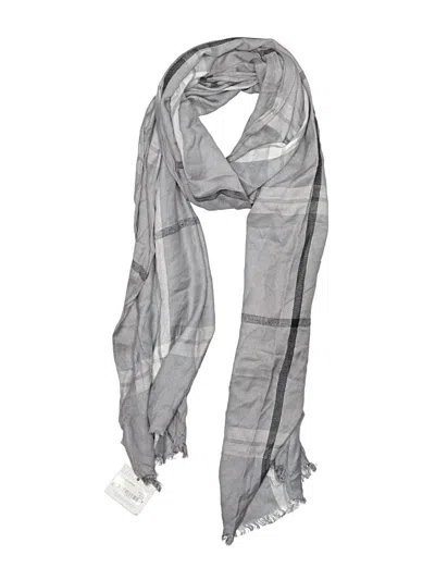 Pre-owned Liz Claiborne Scarf In Gray