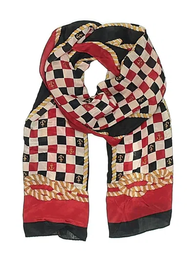Pre-owned Liz Claiborne Scarf In Red