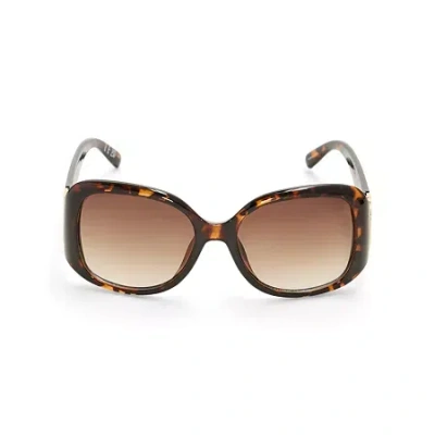 Liz Claiborne Shelley Womens Square Sunglasses In Yellow