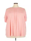 Liz Claiborne Short Sleeve Blouse In Pink