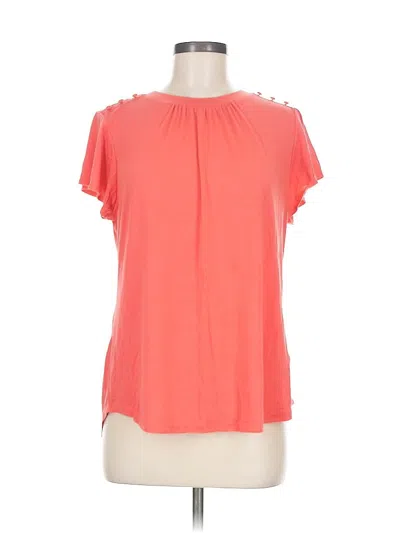 Pre-owned Liz Claiborne Short Sleeve T-shirt In Orange