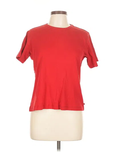 Pre-owned Liz Claiborne Short Sleeve T-shirt In Red