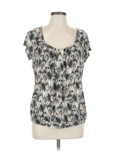 Pre-owned Liz Claiborne Short Sleeve T-shirt In Silver