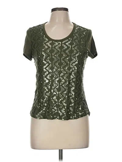 Pre-owned Liz Claiborne Short Sleeve T-shirt In Green